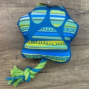 Blue and Green Star-Shaped Dog Toy